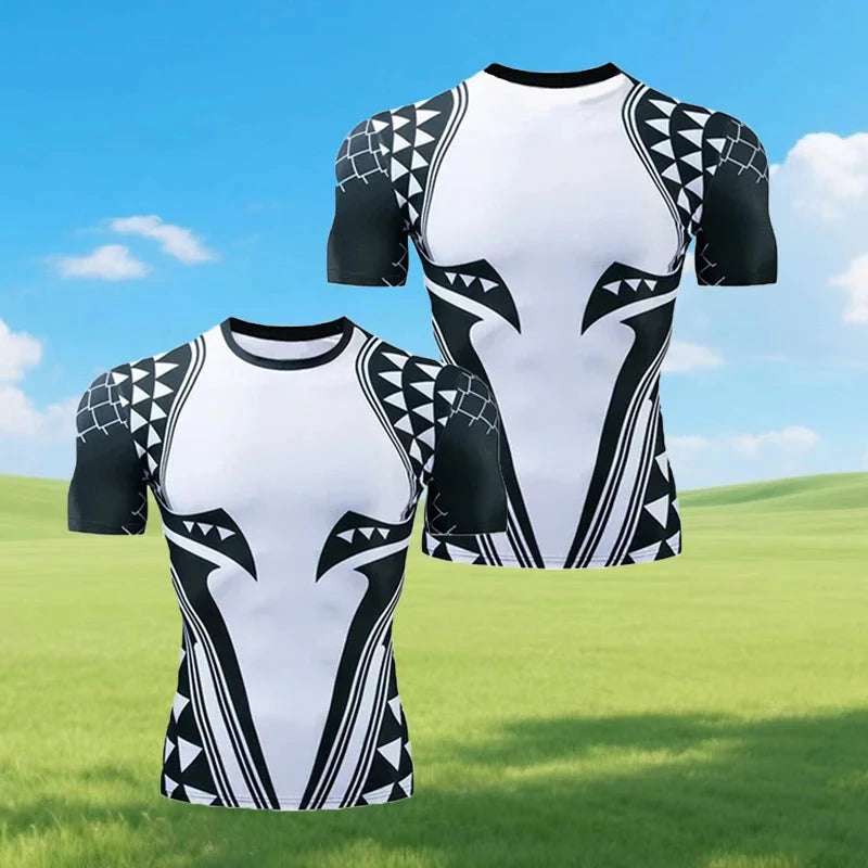 Red Nightwing Short-Sleeved Compression Shirt Print T-Shirt GlowCart