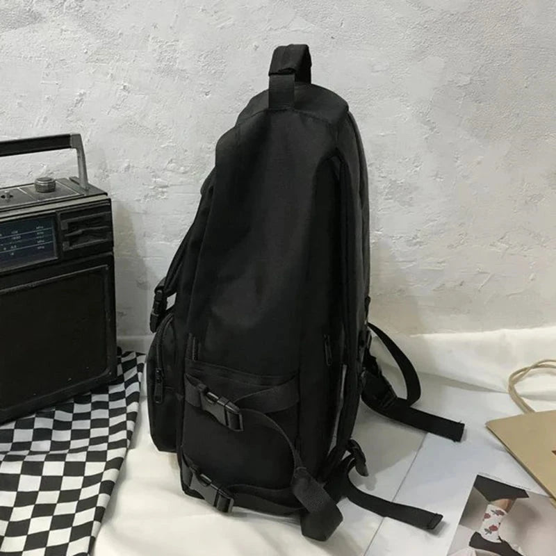 Simple Backpacks Large Capacity Travel Bag Solid Harajuku GlowCart