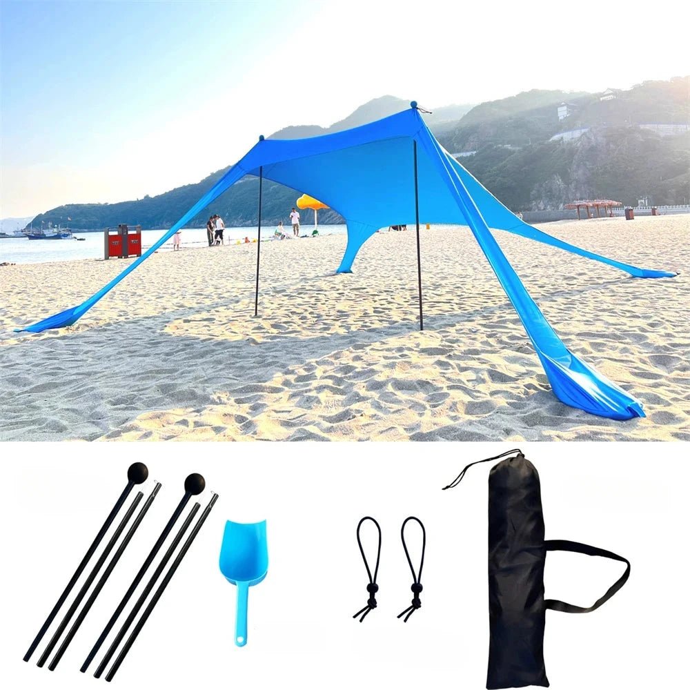 Beach Tent Sun Shelter with UPF 50+ UV Protection,Beach GlowCart