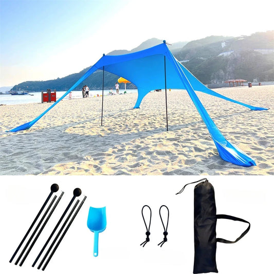 Beach Tent Sun Shelter with UPF 50+ UV Protection,Beach GlowCart
