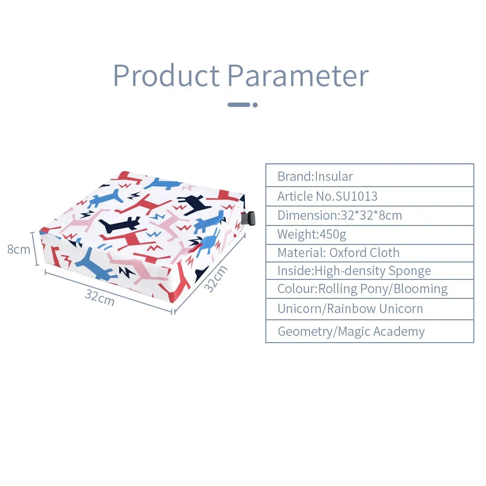 Children Kids Increased Booster Seat Cushion Pad Pillow Baby Dining High Chair Seat Cushions Adjustable Removable Baby Safety GlowCart