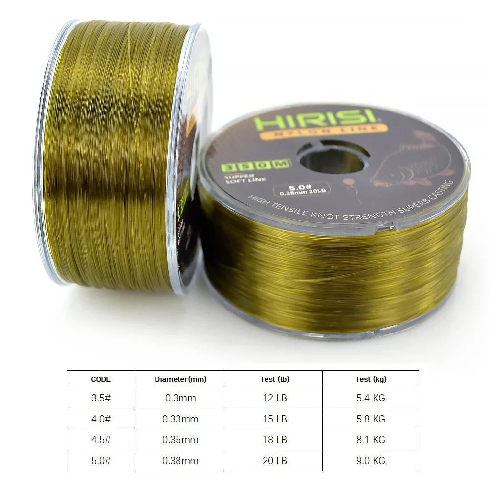 Hirisi 350m Super Strong Fishing Line Japan Monofilament GlowCart