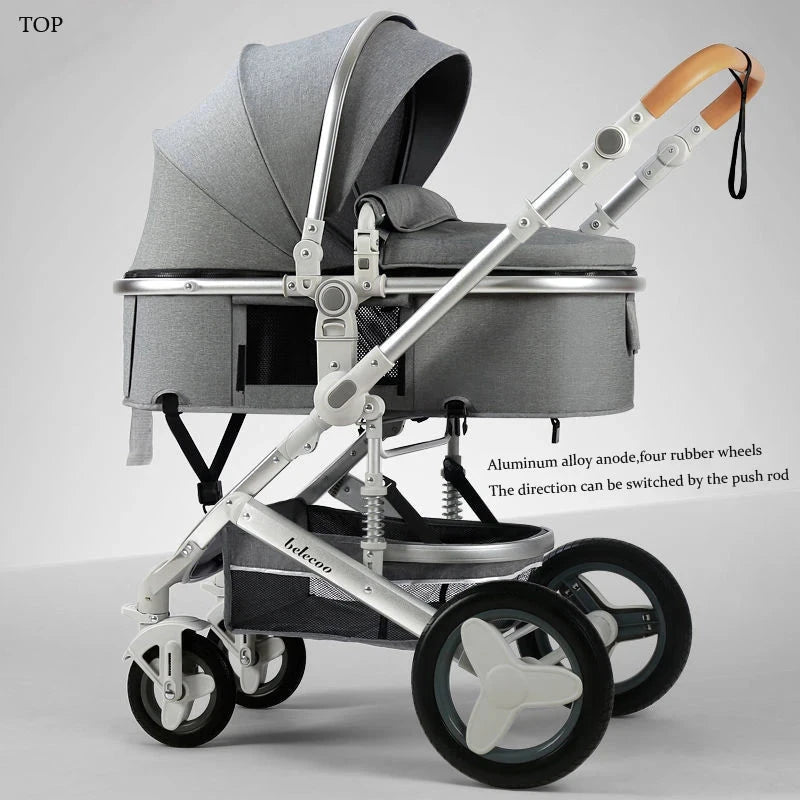 Newborn 2 In 1 Baby Stroller,Luxury high landscape baby carriage,Folding pram,travel Pushchair,baby trolley car,baby strollers GlowCart