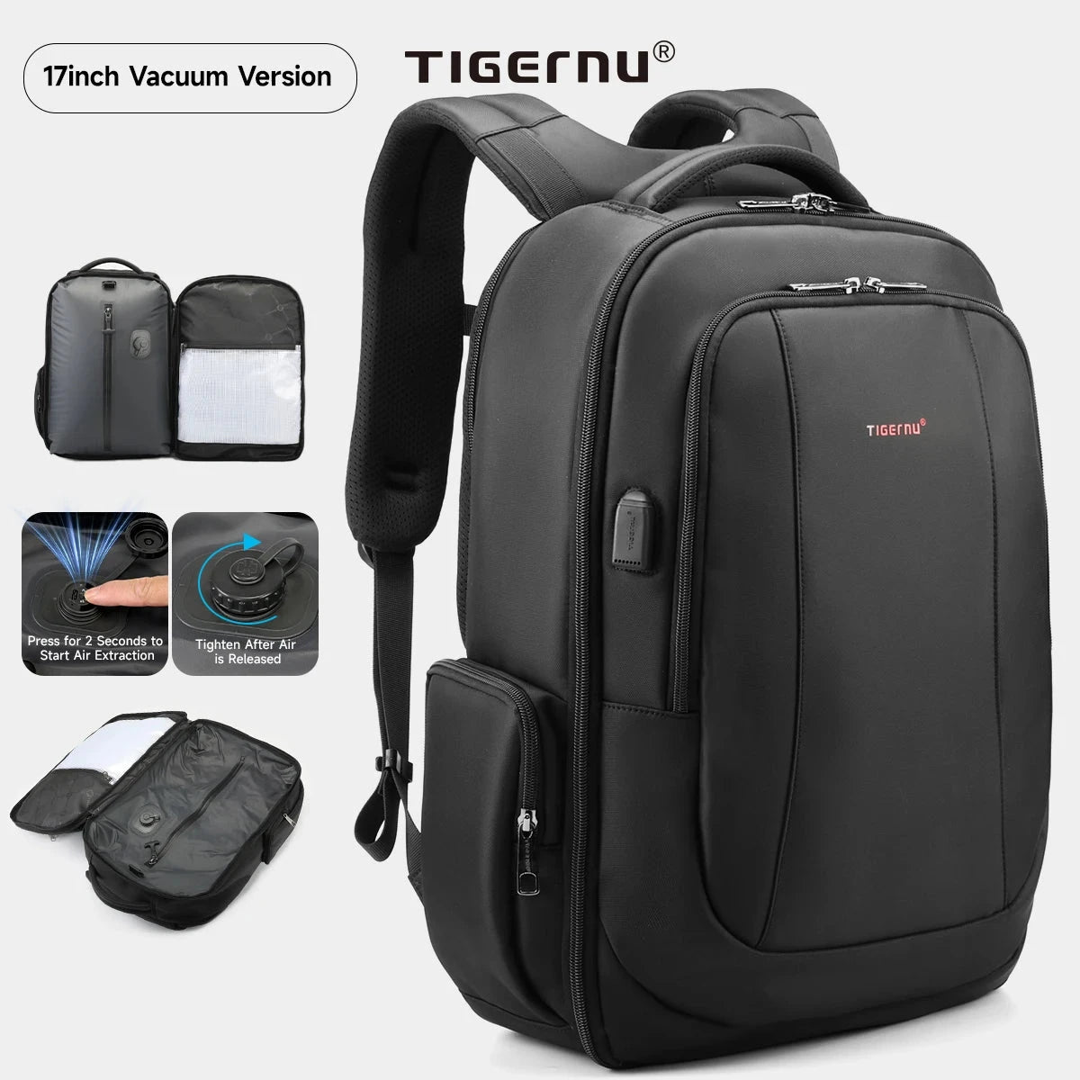 Tigernu Men Backpack 14 15.6 17.3inch Laptop Backpack Bags GlowCart
