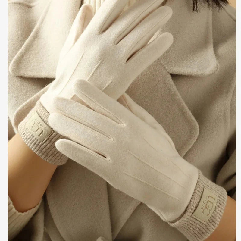 Winter Cashmere Gloves for Women Warm Touch Screen Gloves GlowCart