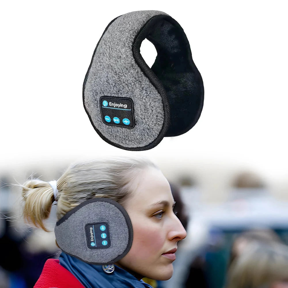 Wireless Adjustable Bluetooth Earmuffs Headphones Winter Ear GlowCart