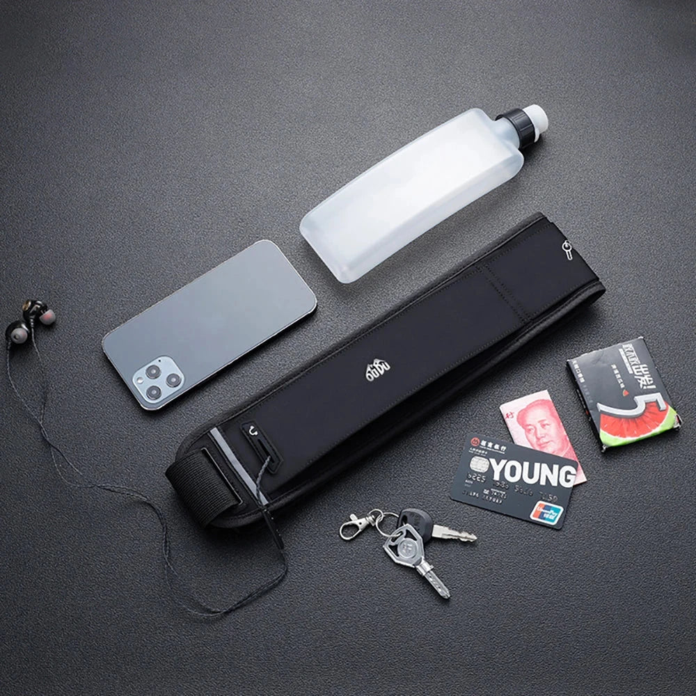 Running Belt Waist Bag with Water Bottle 330ml Women Sports Fanny Pack Men Phone Pouch Jogging Gym Bags Hydration Run GlowCart