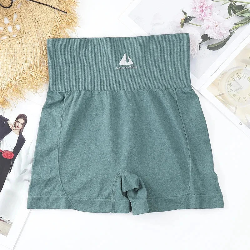 High Waist Workout Yoga Shorts Sports Shorts  Seamless Fitness Shorts Women Scrunch Butt Running Sport Gym Leggings GlowCart