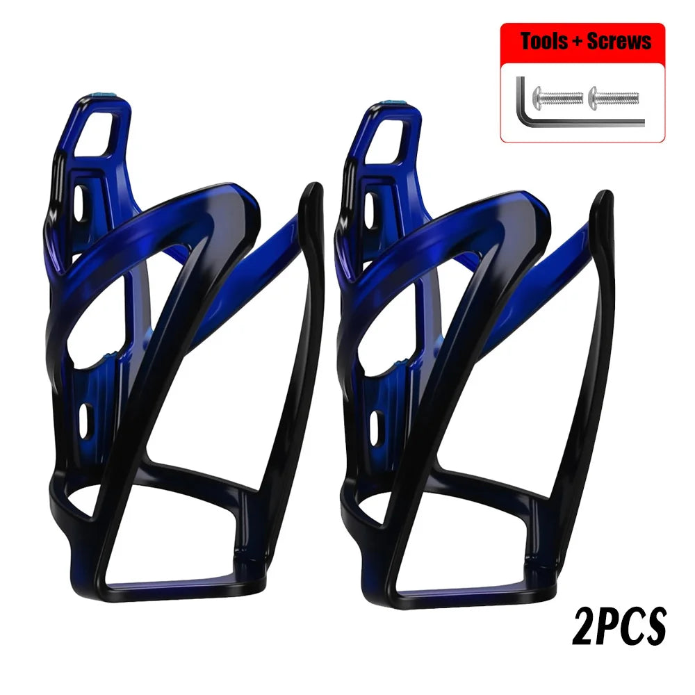 Universal Gradient Color Water Bottle Cage, Light Nylon Fiber Bicycle Holder for MTB Road Bike, Cycling Accessories Equipment GlowCart