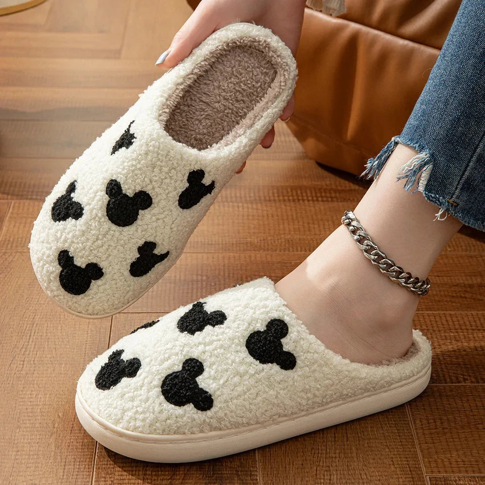 New Winter Lovely Women Slippers Girls Fashion Flowers Home GlowCart