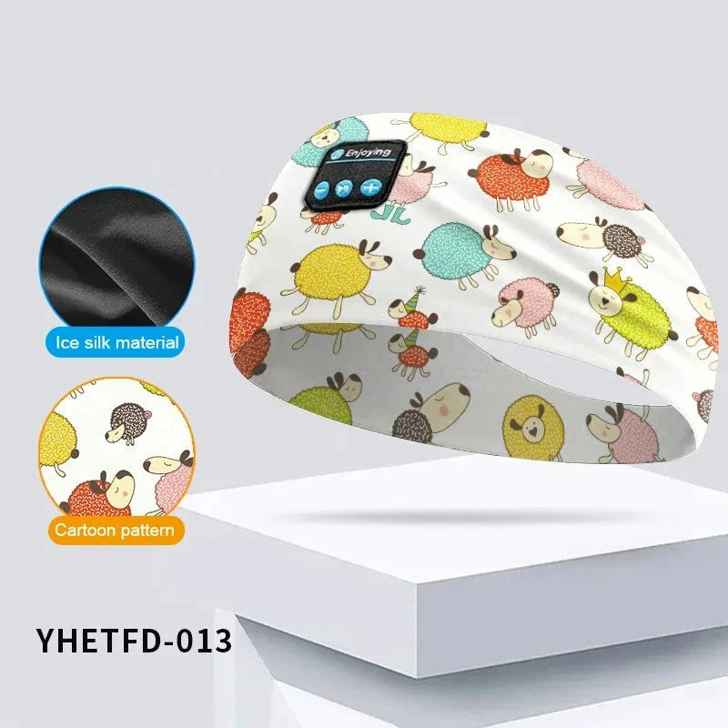 Kids Cartoon Bluetooth Headphones Headband Wireless Sports GlowCart