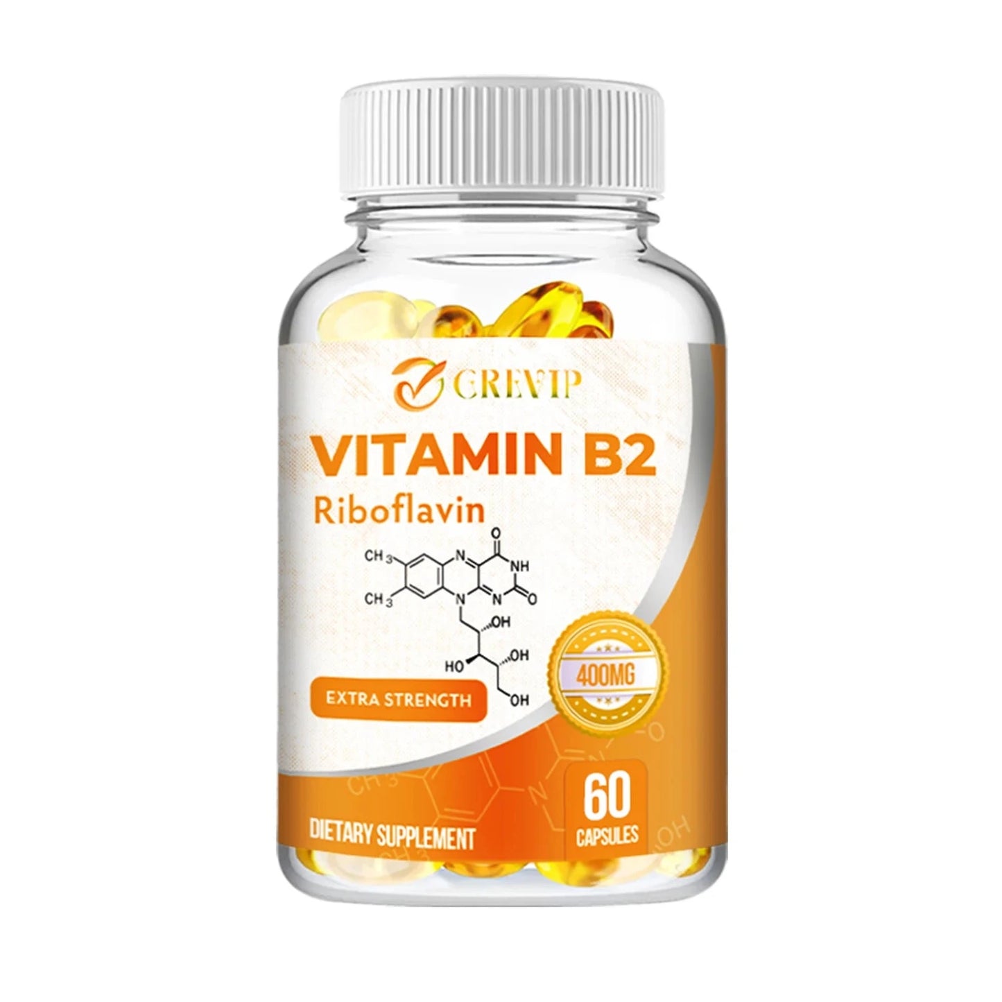 Vitamin B2 400mg - Promotes Energy Production and GlowCart