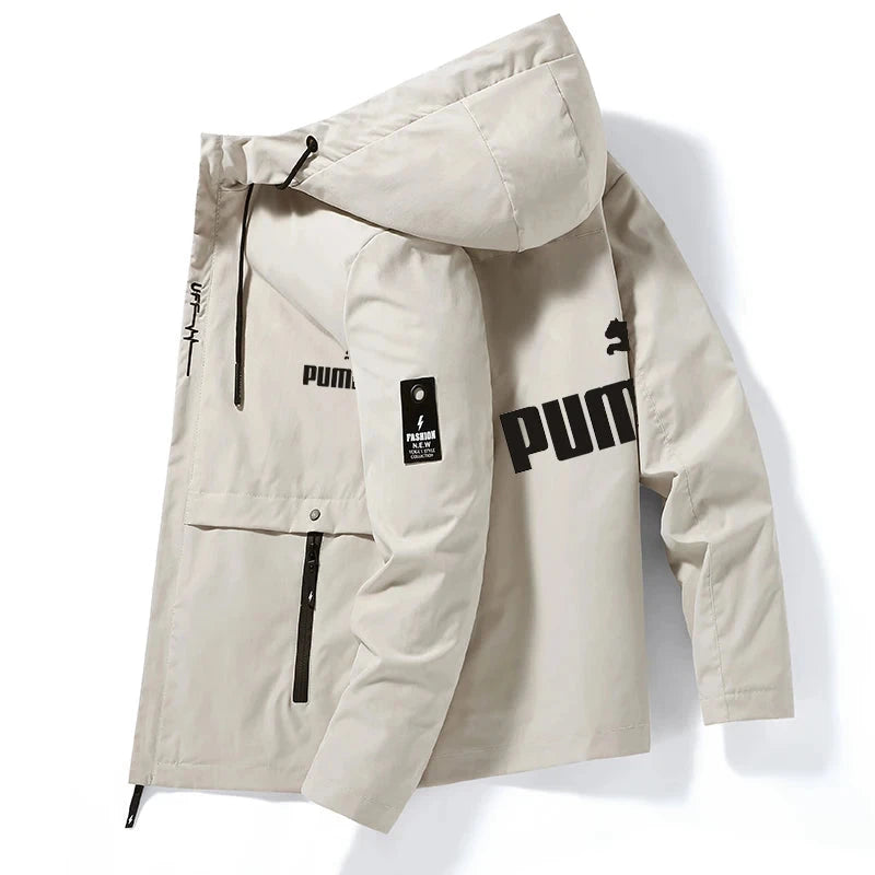 Autumn and Winter Full Icon Brand Men's Windproof Zipper GlowCart