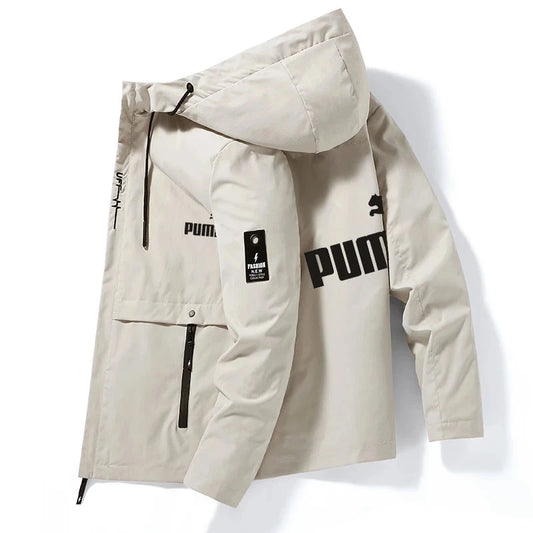 Autumn and Winter Full Icon Brand Men's Windproof Zipper GlowCart