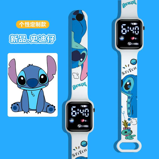 Disney's new Stitch cartoon color printed student LED