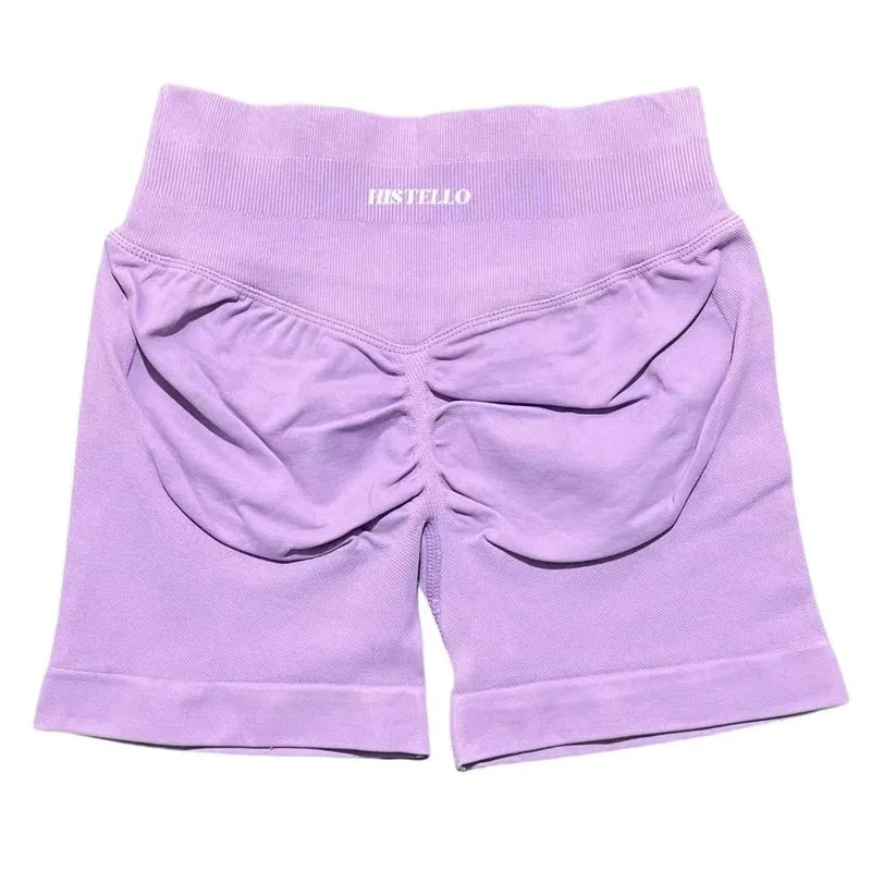 HISTELLO Impact Shorts Df Substitute High Waist Women Yoga Workout Short Seamless Leggings Stretch Fitness Running Gym Shorts GlowCart