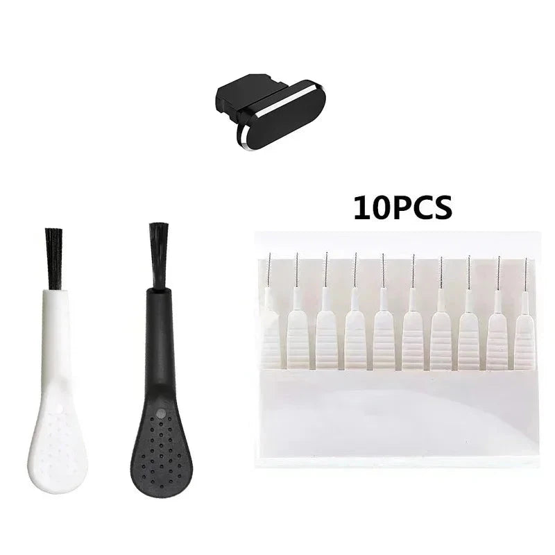 Cell Phone Charging Port Dust Plug with Cleaning Brush for GlowCart