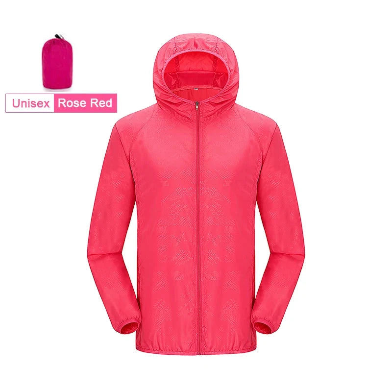 A Unisex Waterproof Outdoor Jacket Men Women Hiking Camping GlowCart