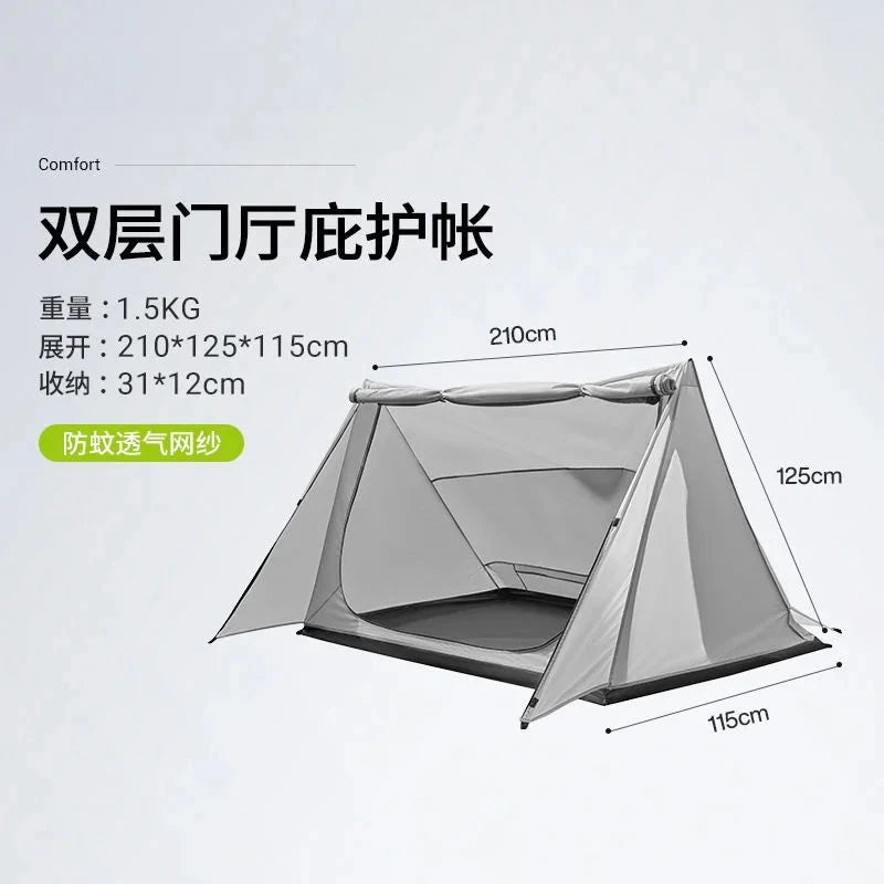 Outdoor Hiking Ultralight Shelter 1-2 Person 3 Season 210T GlowCart