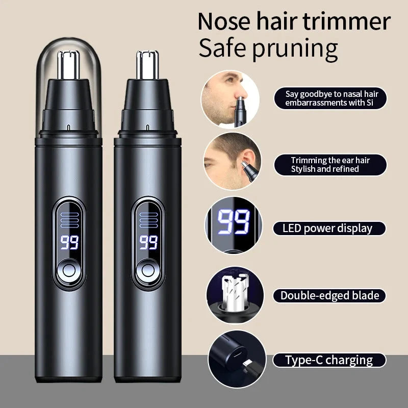 Mini Pocket Nose Hair Trimmer Painless Clipper Nose Ears GlowCart
