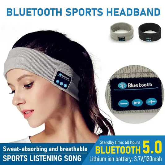 Wireless Bluetooth Earphone Sleeping Running Headband Stereo GlowCart
