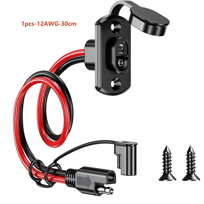 SAE quick connector harness 1/2pcs SAE extension cable 12AWG GlowCart