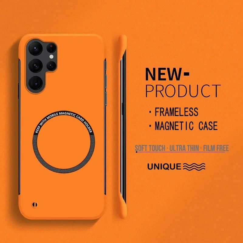 Ultra Thin Hard PC Magnetic Frameless Phone Case For Magsafe GlowCart