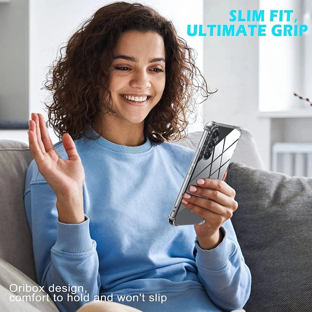 Transparent Silicone Soft Shockproof Case For Samsung Galaxy GlowCart