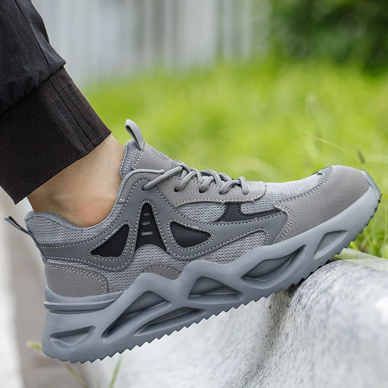 Lightweight Safety Shoes Men Women Work Shoes Steel Toe Cap Working Boots Sneakers Man Women Breathable Shoes Tactical Boots GlowCart