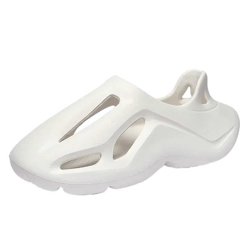 Men's Slippers Summer Soft EVA Beach Hole Shoes Outdoor Women's Slide Non-slip Personalized Hollow Shoes 36-47 GlowCart