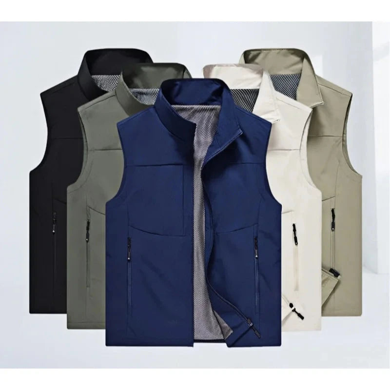 Men‘s Vests Casual Winter Fleece Warm Waistcoats Fashion GlowCart