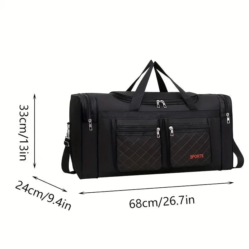 Large Capacity Travel Duffel Bag, Casual Style, Multiple GlowCart