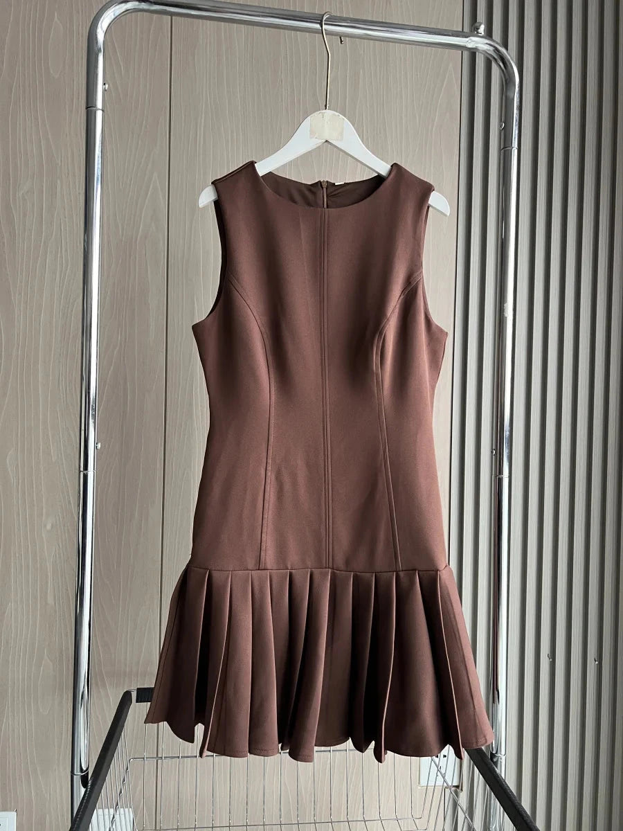 3D Cutout Mini Dress with ETJ 2025 New Product, Pleated GlowCart