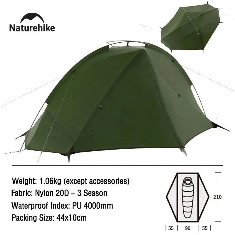 Naturehike Tagar Ultralight Hiking Tent Outdoor Summer GlowCart