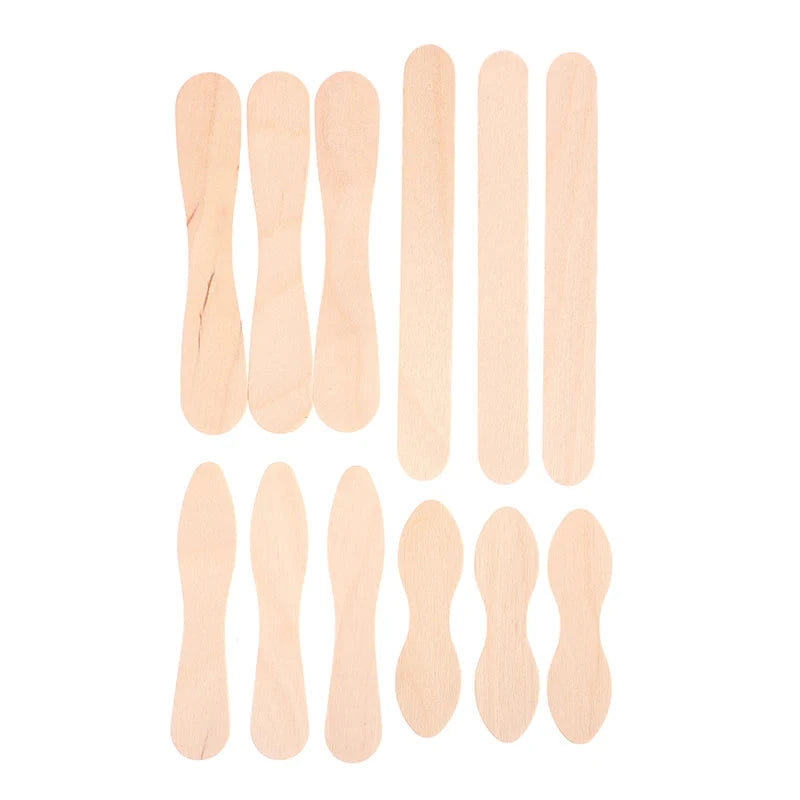 50Pcs Wax Waxing Disposable Sticks Wood Tongue Depressor GlowCart
