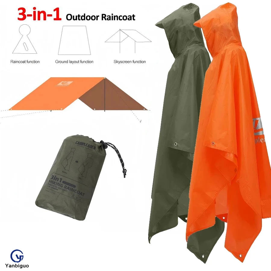 3-in-1 Waterproof Lightweight Unisex Raincoat GlowCart