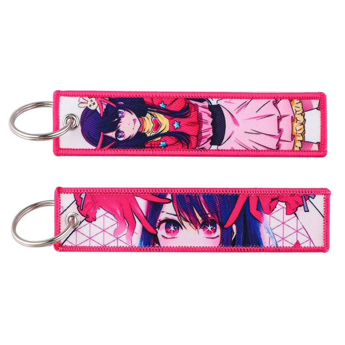 Classic Anime Cool Embroidery Key Fobs Key Tag Motorcycles GlowCart