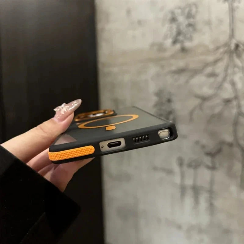 For Magsafe Magnetic Metal Lens Protection Stand Case For GlowCart