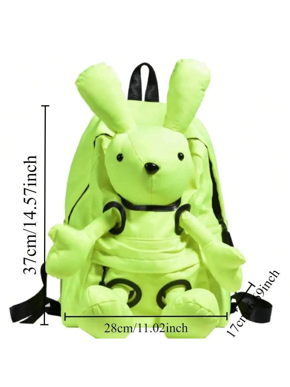 Cute Cartoon Rabbit Lightweight Foldable Backpack, Large GlowCart