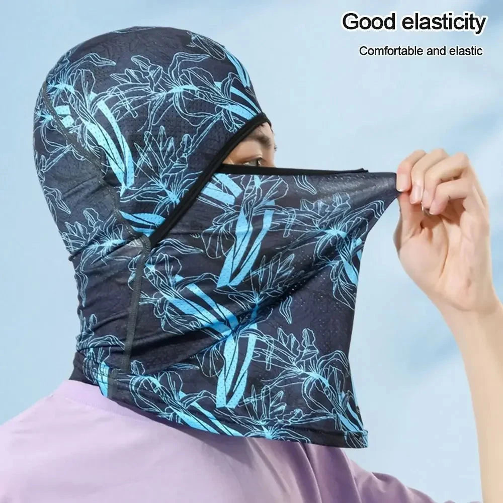 Summer Cool Balaclava Ice Silk Cycling Full Face Cap Sun GlowCart