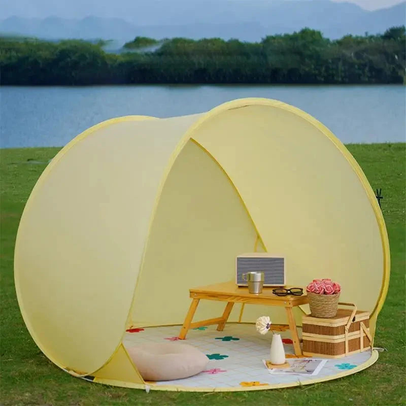 Waterproof Automatic Instant Pop up Tent Family Camping GlowCart