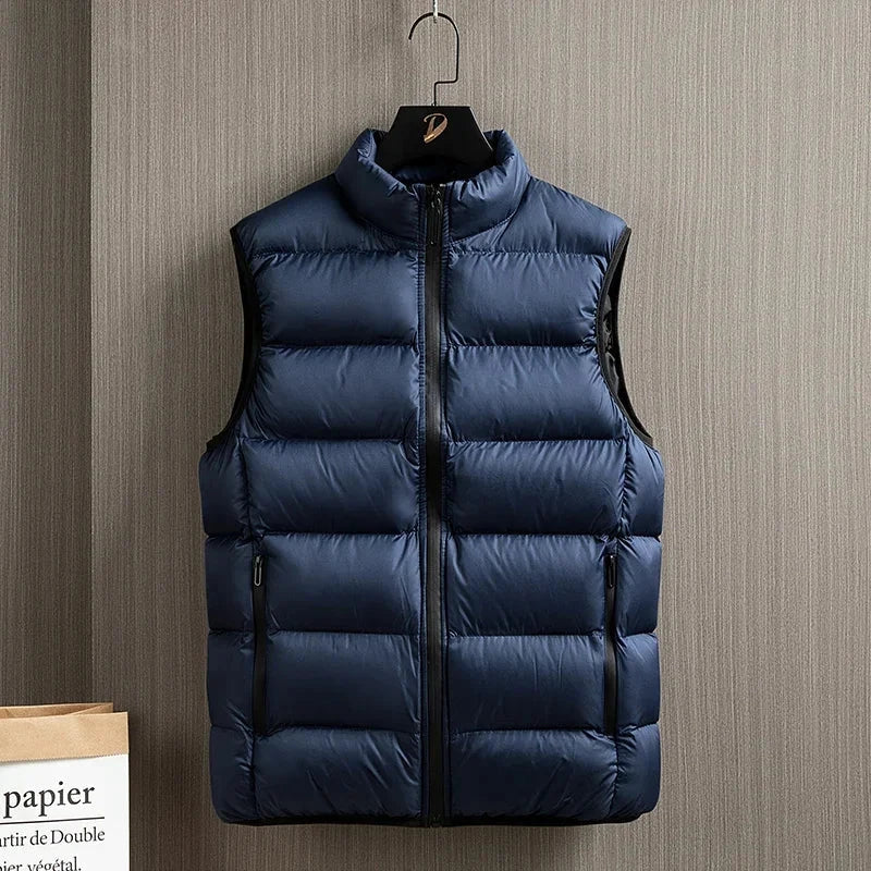 Men's Down Jacket Warm Down Cotton Vest Fashion Warm Running GlowCart