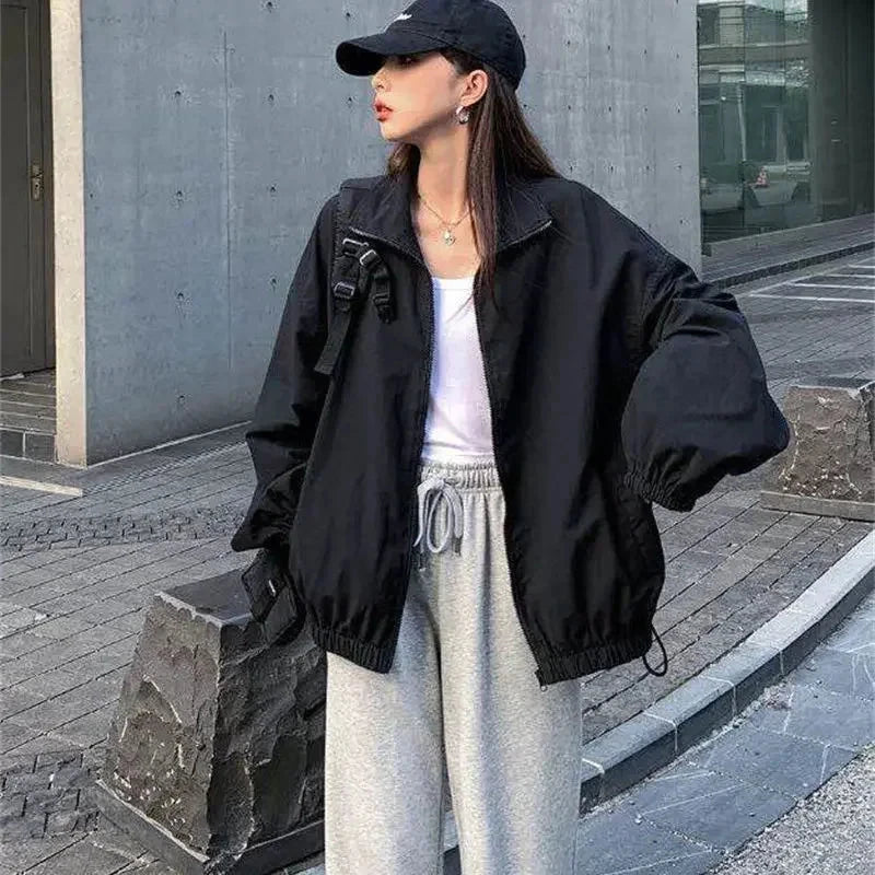 Oversize Jacket Woman 2023 Spring Streetwear Korean Style GlowCart