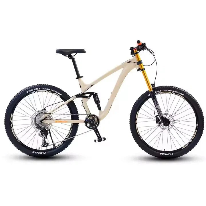MTB Bicycle Downhill Mountain Bike 26 27.5 Inch Aluminum Alloy Frame Soft Tail Oil Brake Full Dual Suspension Bike GlowCart