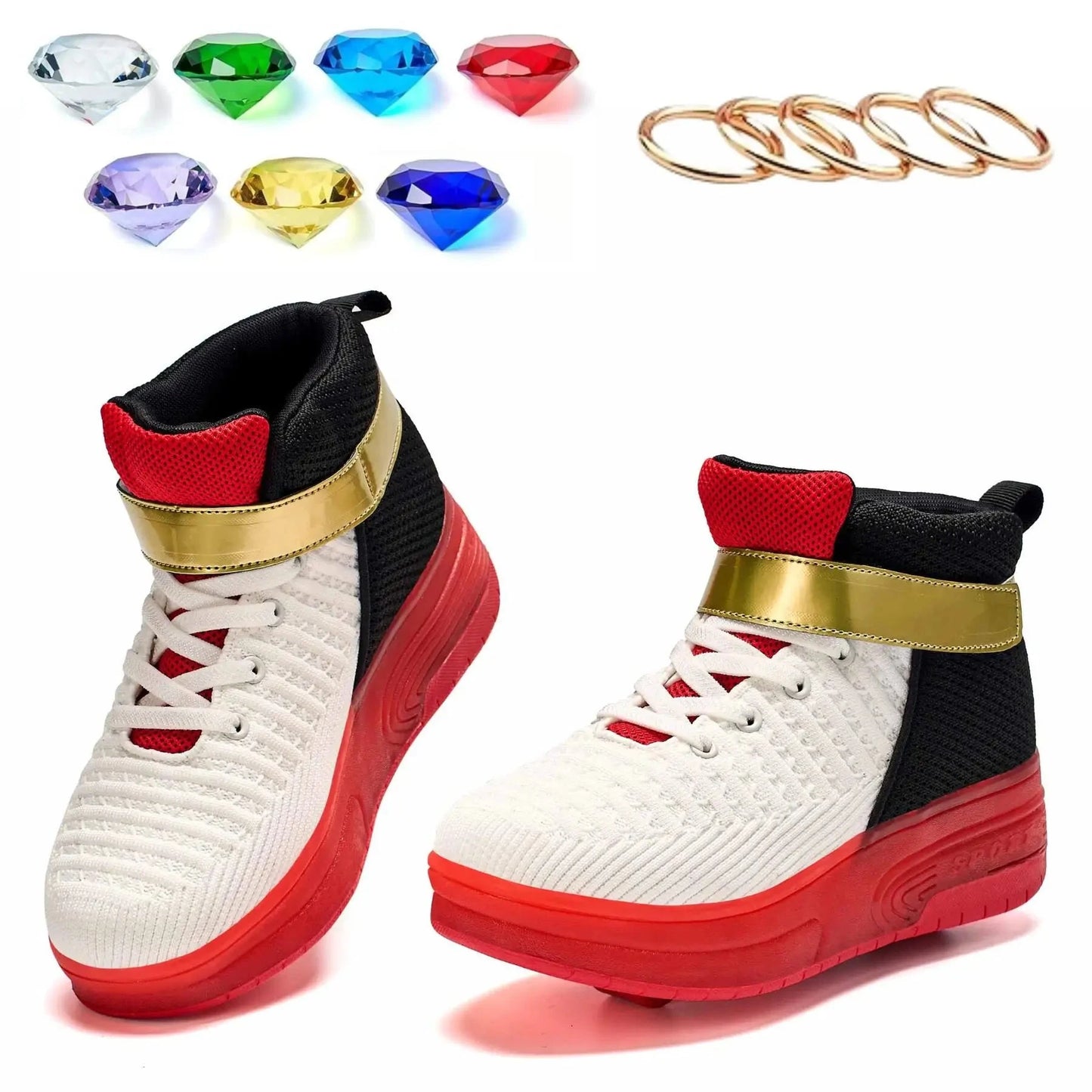 Shadow The Hedgehog shoes shadow roller skate sonic shoes For boys girls kids GlowCart
