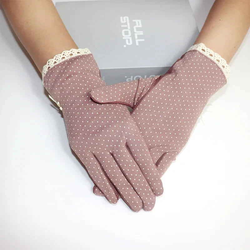 1pcs Summer Outdoor Driving Small Dot Sunscreen Anti slip GlowCart