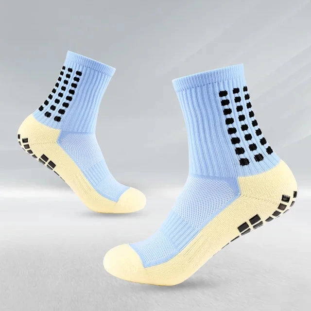 Anti-slip Football Socks Non-slip Soccer Basketball Tennis Outdoor Sport Socks Grip Cycling Riding Men Socks GlowCart