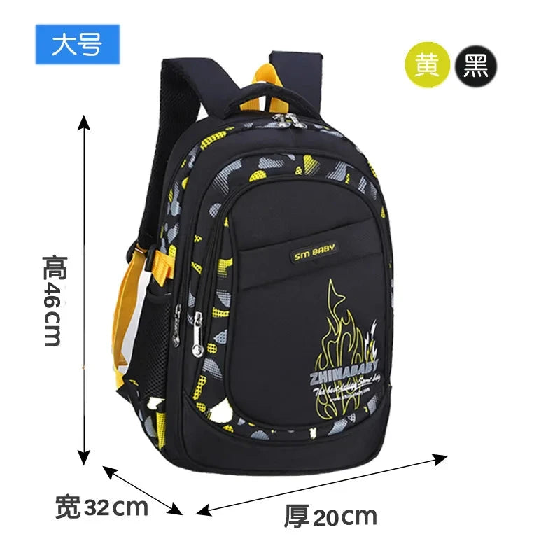 Waterproof Lightweight School Backpack for Kids 6-12 Years Durable Large Capacity Student Bookbag Boys Girls254 GlowCart