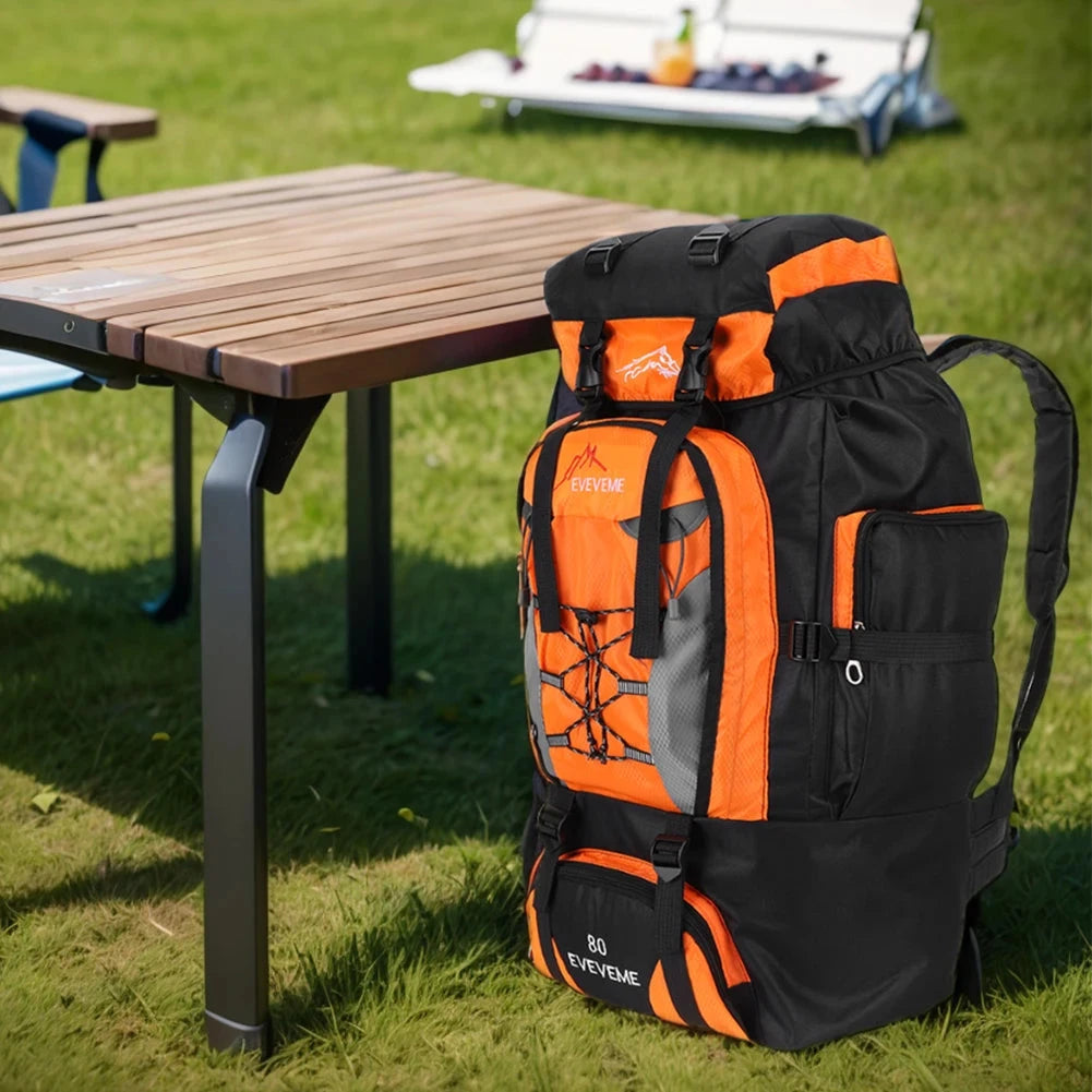 80L Mountaineering Backpack Large Capacity Travel Backpack GlowCart