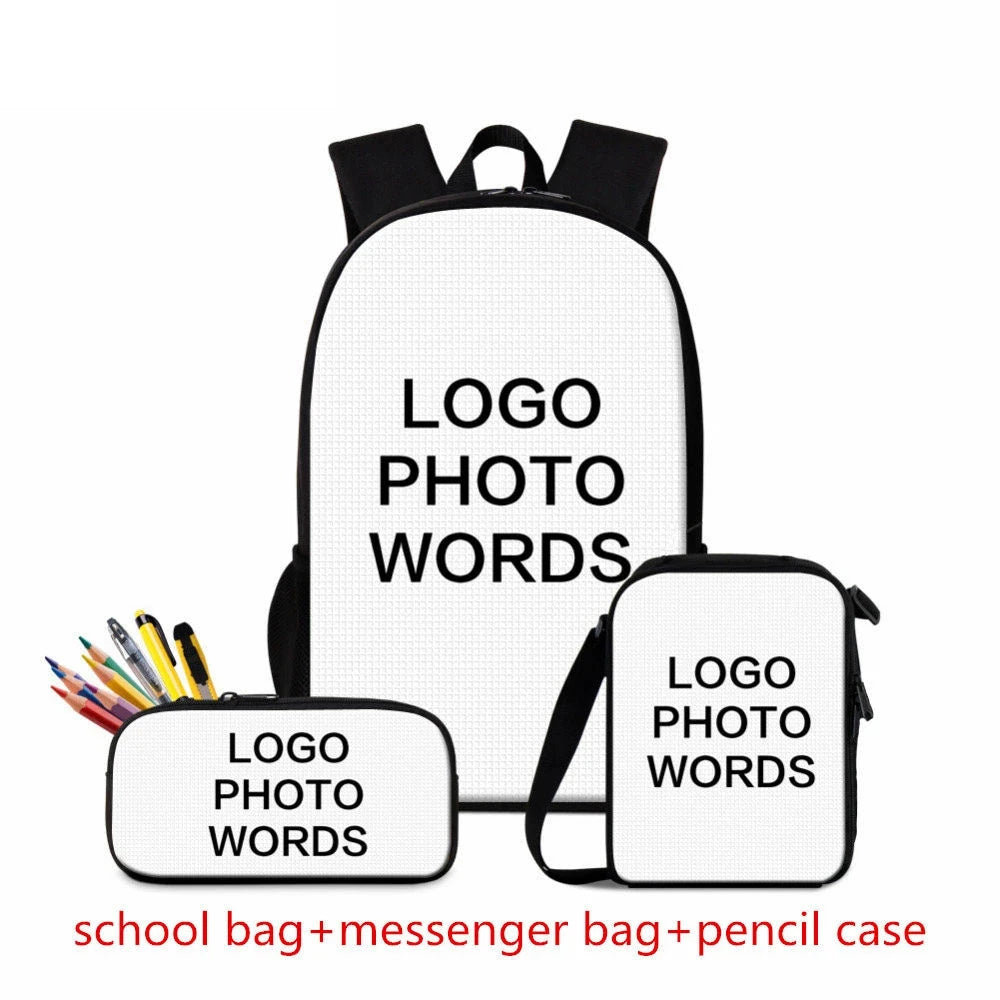 Cartoon Popular Friesian Horse 3D Print 3pcs/Set pupil GlowCart